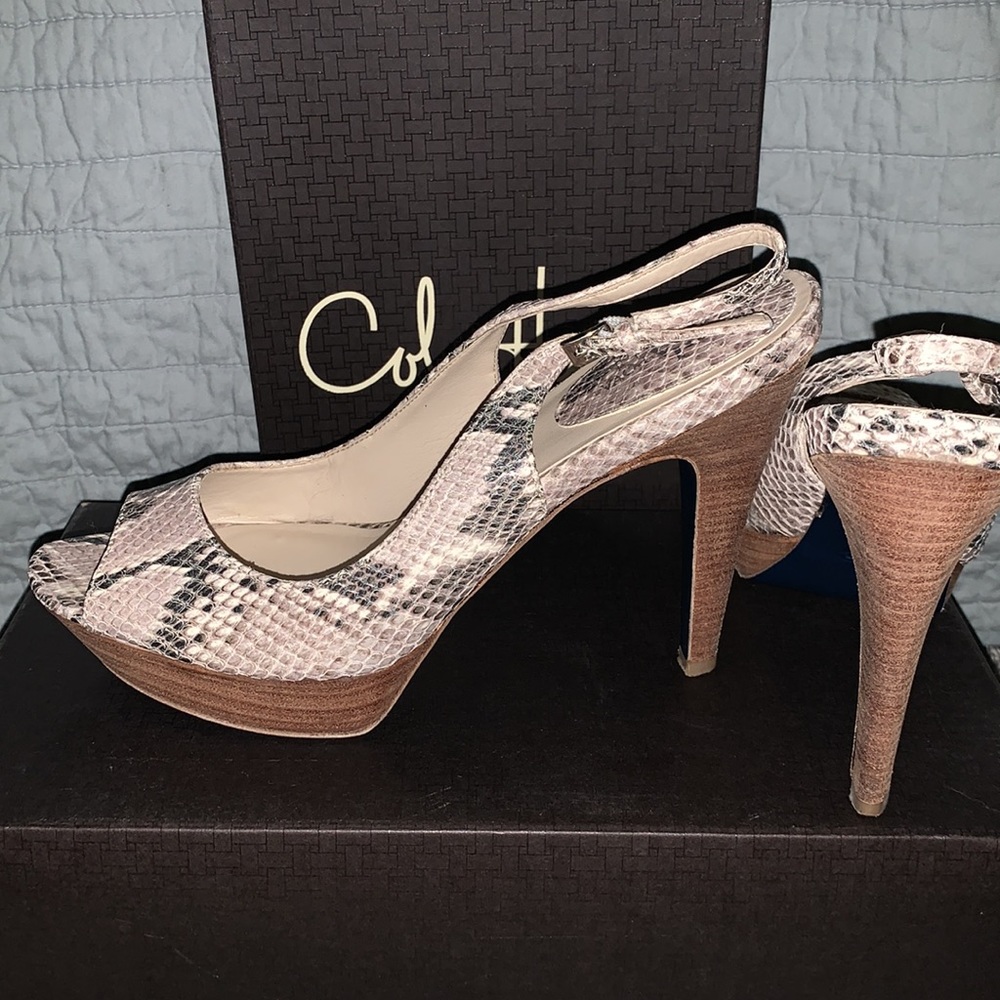 Cole Haan Snake Print Heels